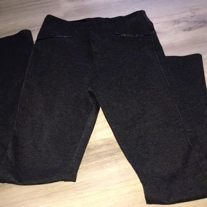 Muted grey/black stretchy pants